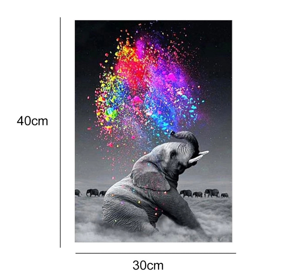 Full Drill 5D Diamond Painting Kit Elephant