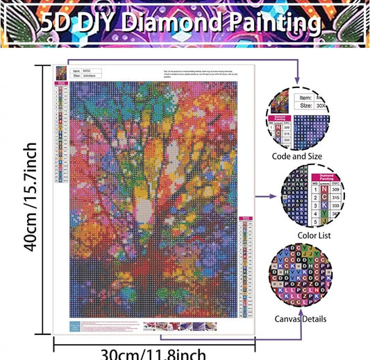 5D Paradise Tree  Diamond Painting Full Drill DIY Kits