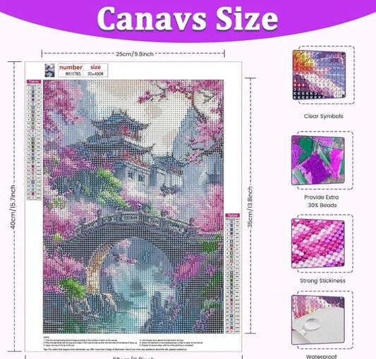Diamond Art Kit,5D Diamond Painting Kits Adults,Gem Art Set,30x40 cm