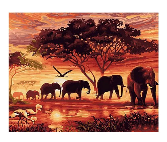 5D Diamond Painting Full Drill DIY Elephants