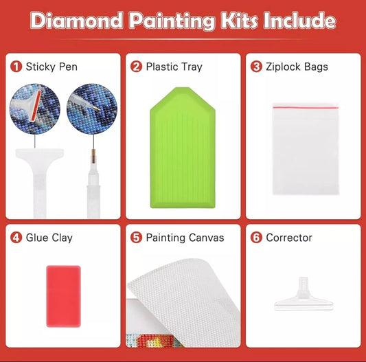 5D Diamond Painting Kits,for Adults Full Drill, DIY pearls seashells