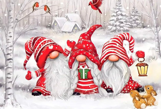 5D Diamond Painting Kits,for Adults Full Drill, DIY Christmas gnomes