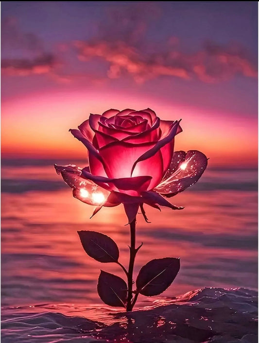 Rose Diamond Painting Kits for Adults, Diamond Art DIY 5D Diamond Painting Kits