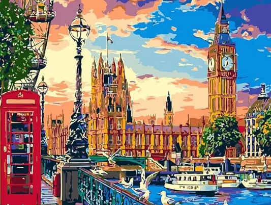 5D DIY Big Ben London Landscape Diamond Art Kit Crystal Embroidery Rhinestone