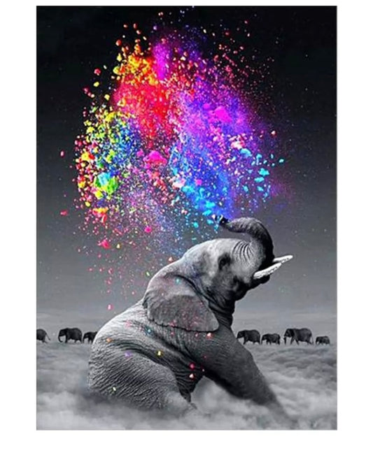 Full Drill 5D Diamond Painting Kit Elephant