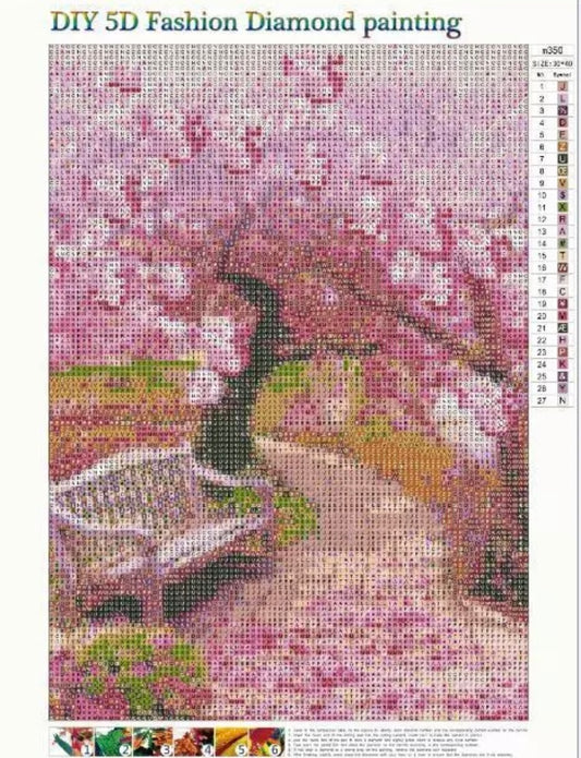 Sakura Tree 5D Diamond Painting Full Drill DIY Kits