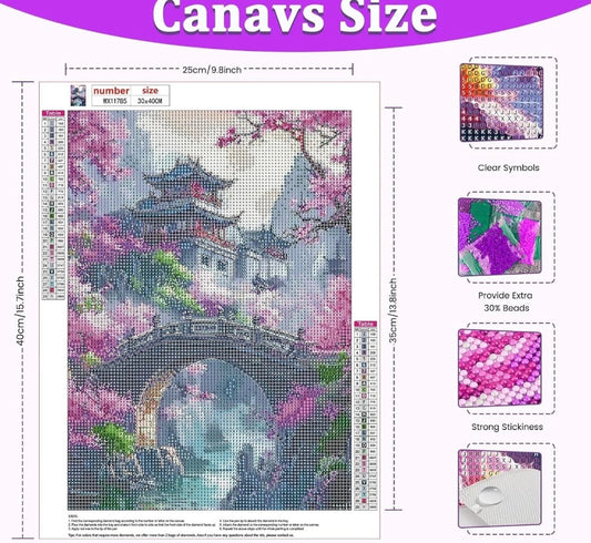 Diamond Art Kit,5D Diamond Painting Kits Adults,Gem Art Set,30x40 cm