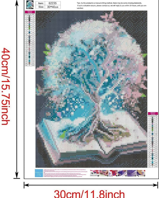 5D Blue Tree of Life  Diamond Painting Full Drill DIY Kits