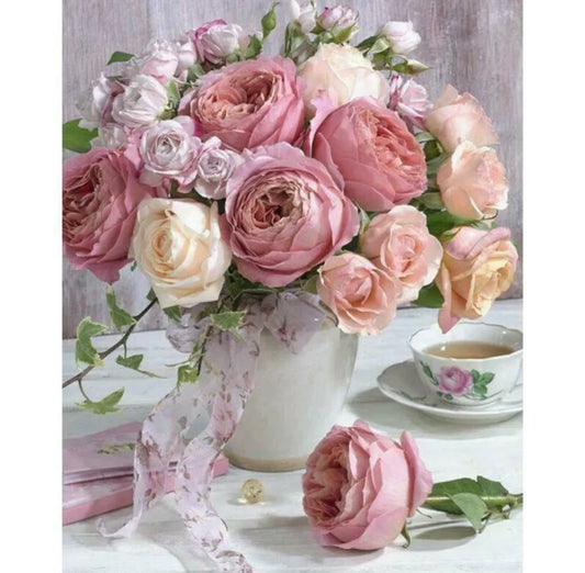 5D Full Drill Diamond Painting Rose Flower Kit