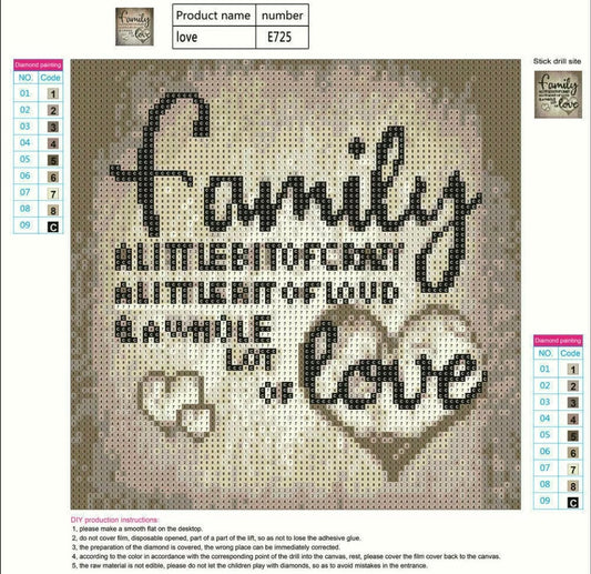 Full Drill Family Love 5D Diamond Painting DIY  Kit