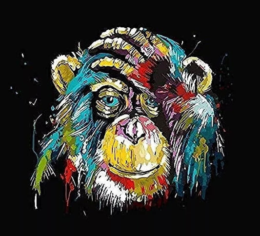 5D DIY Monkey Diamond Art Painting for Adults & Kids 40 x 30cm