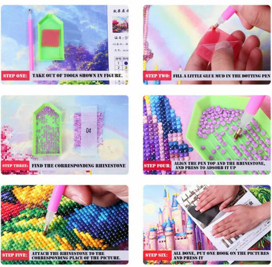 Full Drill 5D Diamond Painting Kit Snow Family