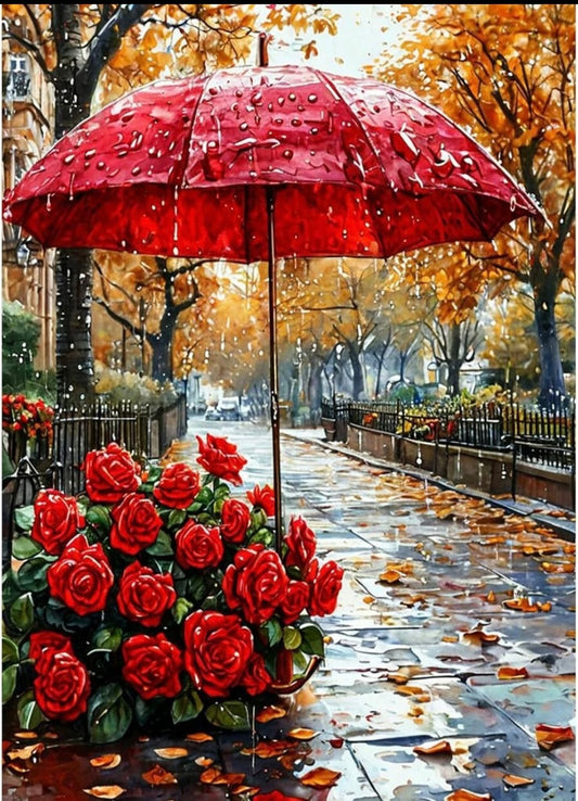 Flower Landscapes Diamond Painting Kits for Adults, 5D Diamond Art Kits for Adults