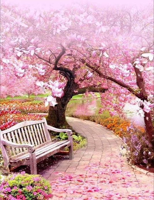 Sakura Tree 5D Diamond Painting Full Drill DIY Kits