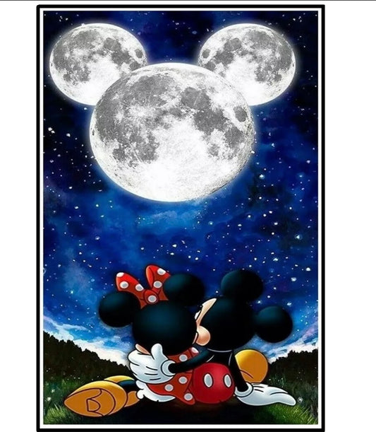 5D Diamond Painting Full Drill DIY Kits Art Mickey Moonlight